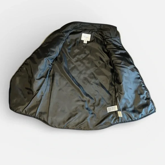 Old Navy Black Diamond Quilted Puffer Vest Women Small Architectural Minimalist - Picture 6 of 10